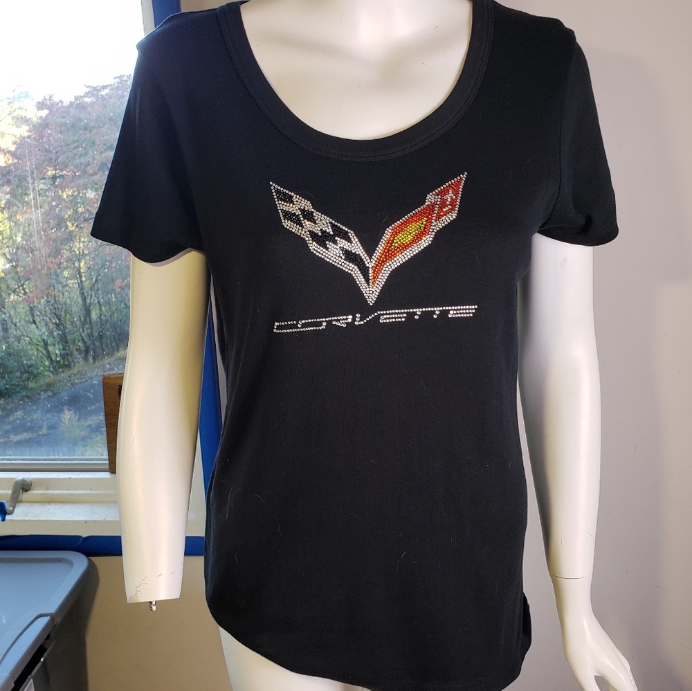 Xl bella brand bling corvette tee gm nwt
